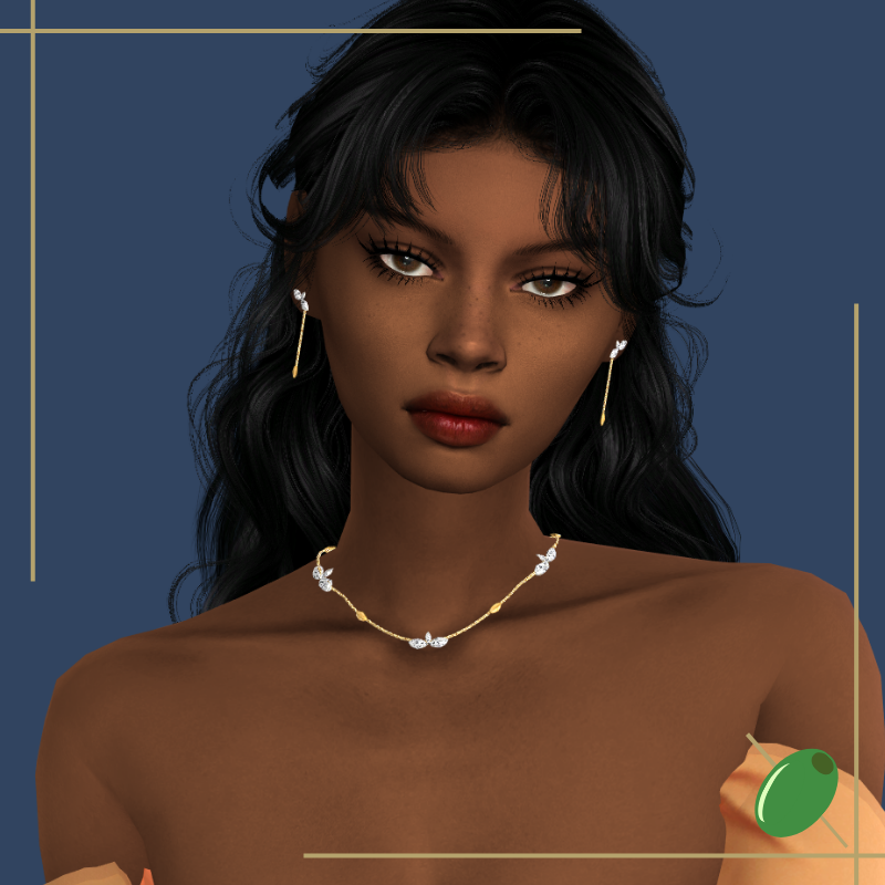 Elsie Dainty Necklace mod for The Sims 4 