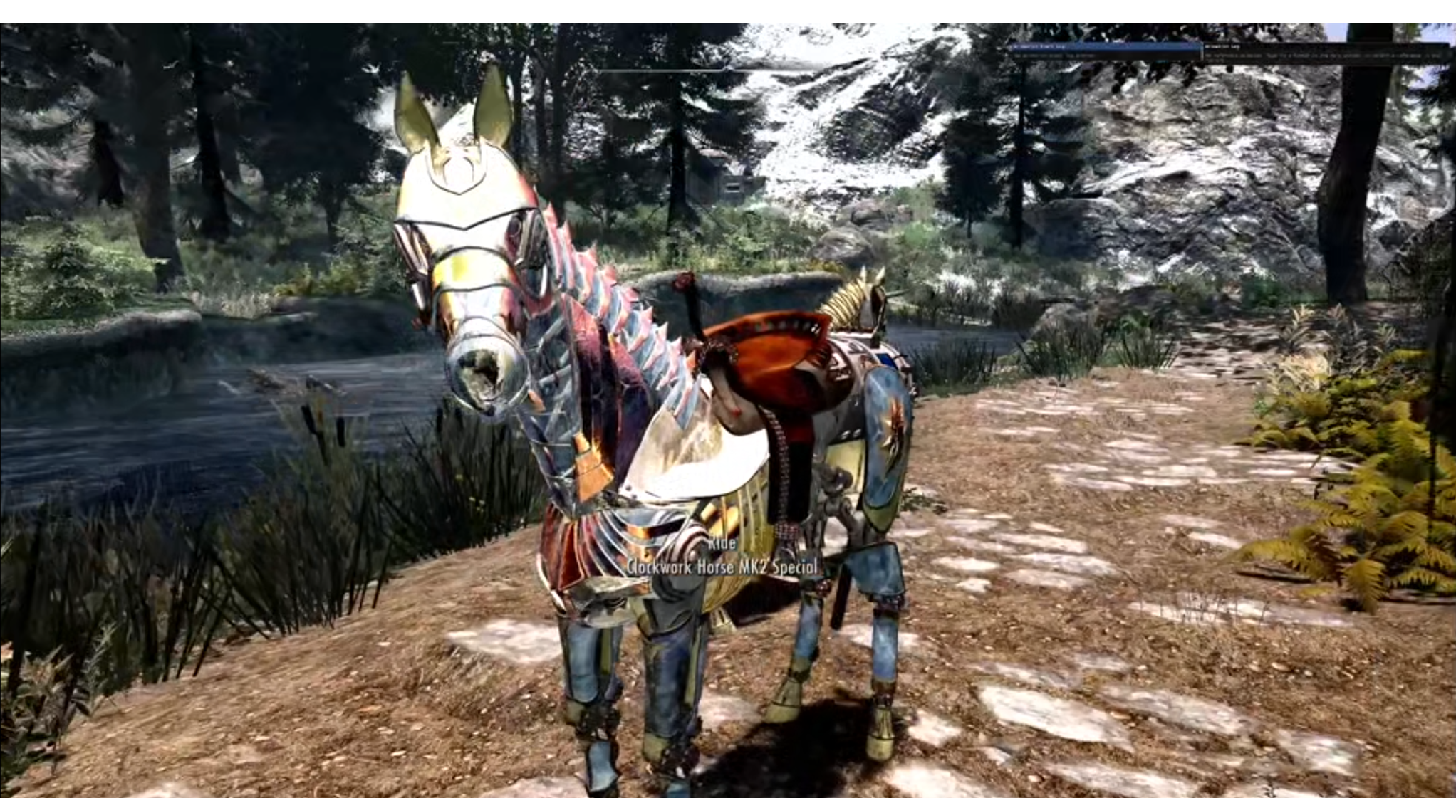 Clockwork Horses With Animated Gears - ESPFE mod for The Elder Scrolls V: Skyrim Special Edition