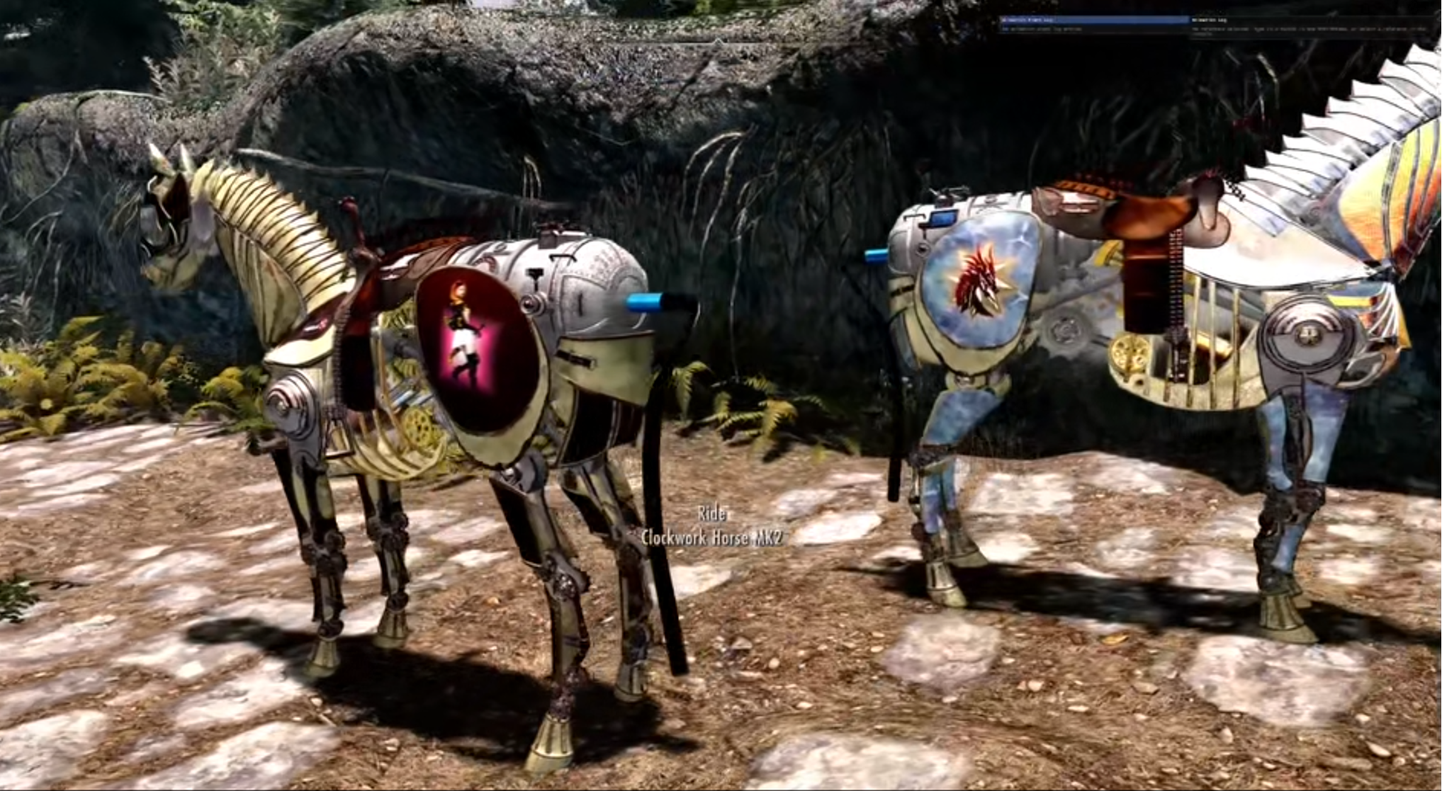 Clockwork Horses With Animated Gears - ESPFE mod for The Elder Scrolls V: Skyrim Special Edition