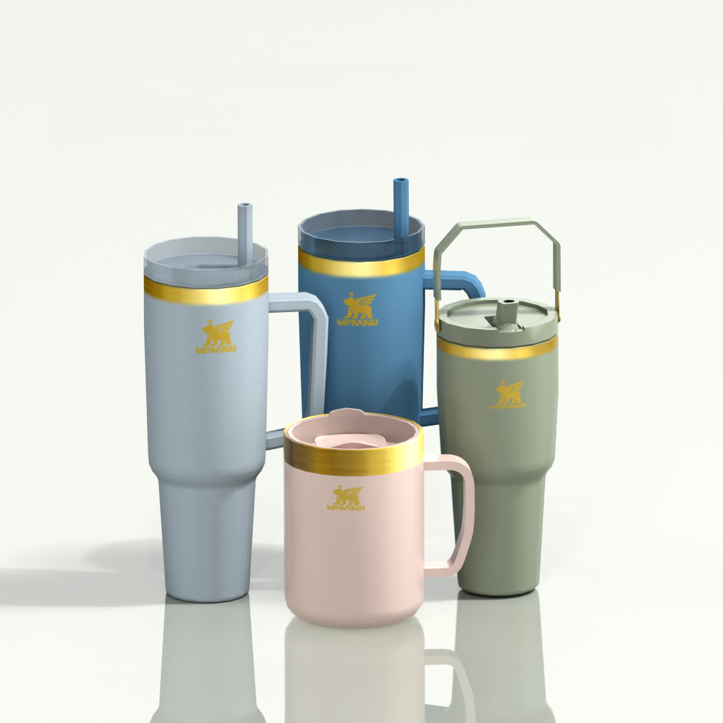 Warm Tumbler Clutter Set | Modern Drink Decor Collection mod for The Sims 4 