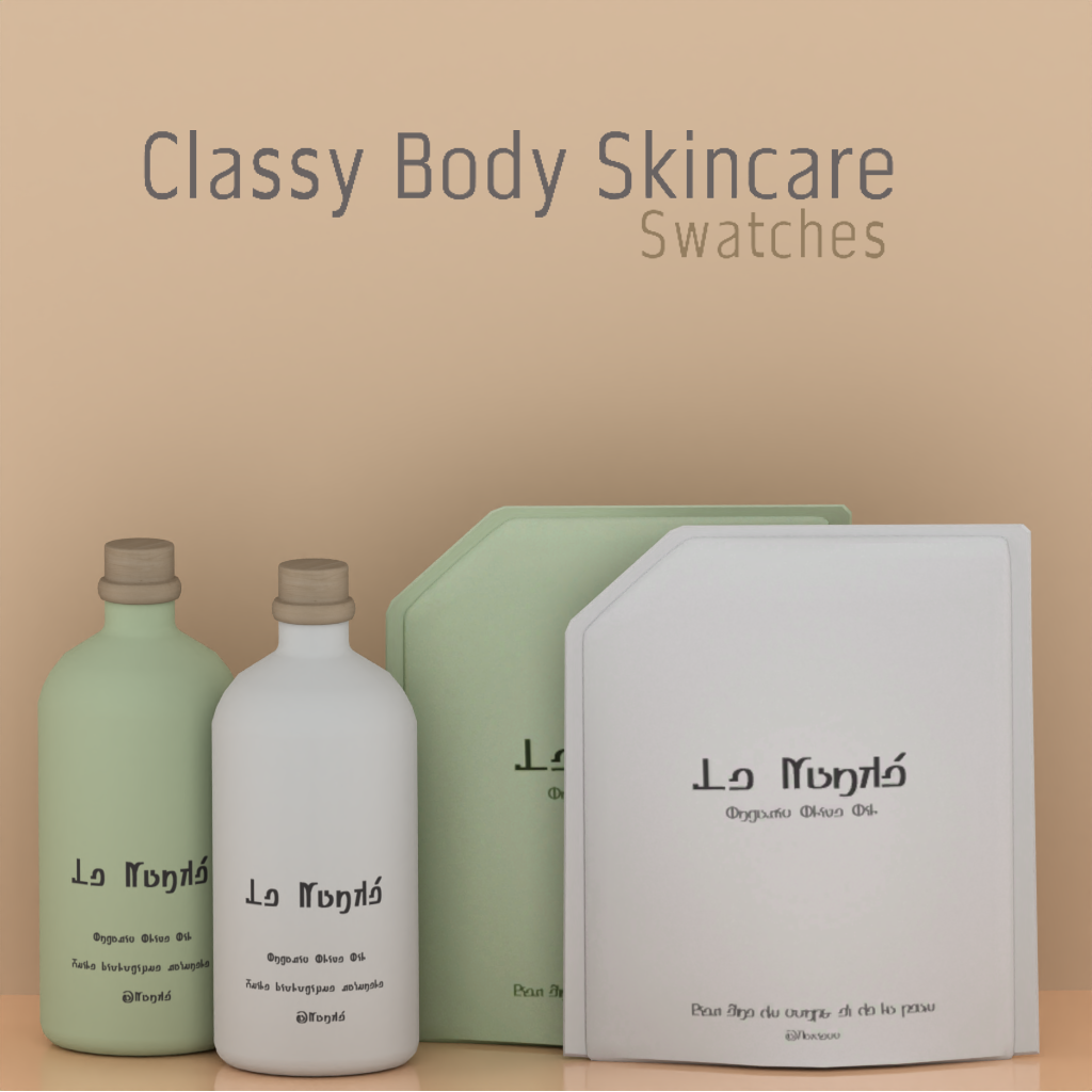 Classy body skincare mod for The Sims 4 
