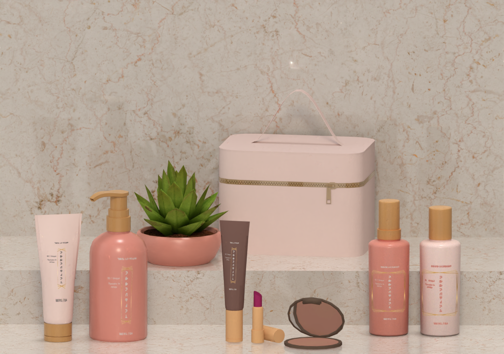 Luminous Beauty | Makeup & Skincare Bathroom Clutter | 6 Pieces mod for The Sims 4 