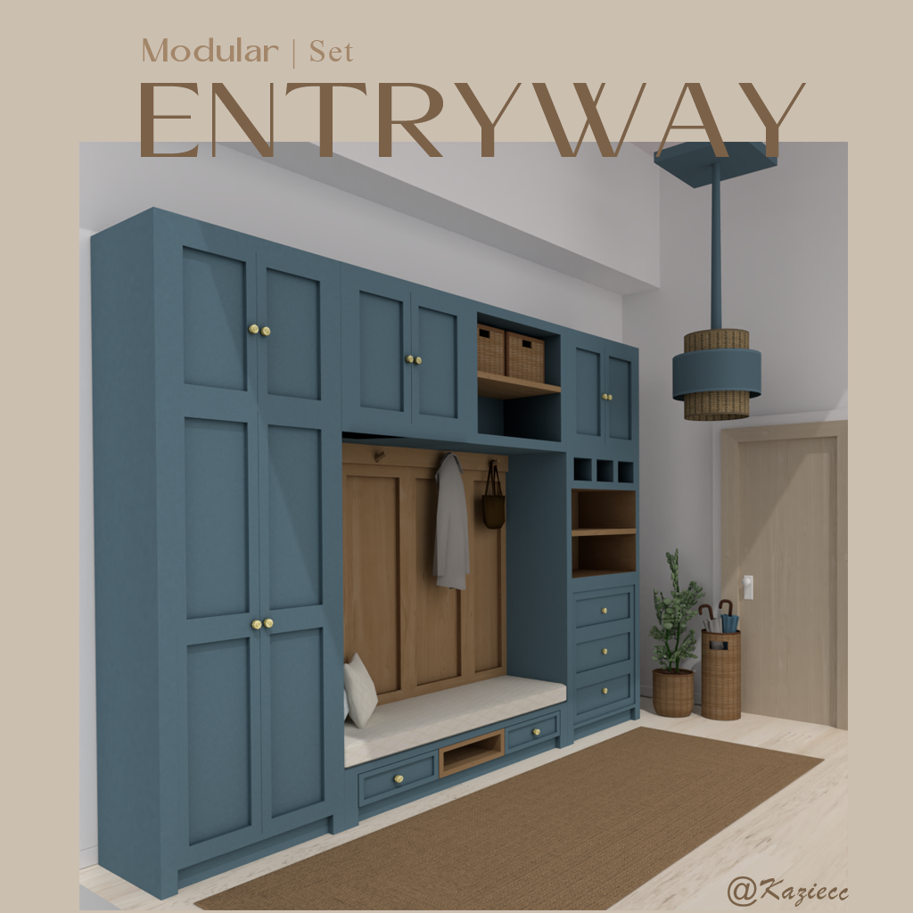 Kaziecc ~ Modular Entryway Set mod for The Sims 4 