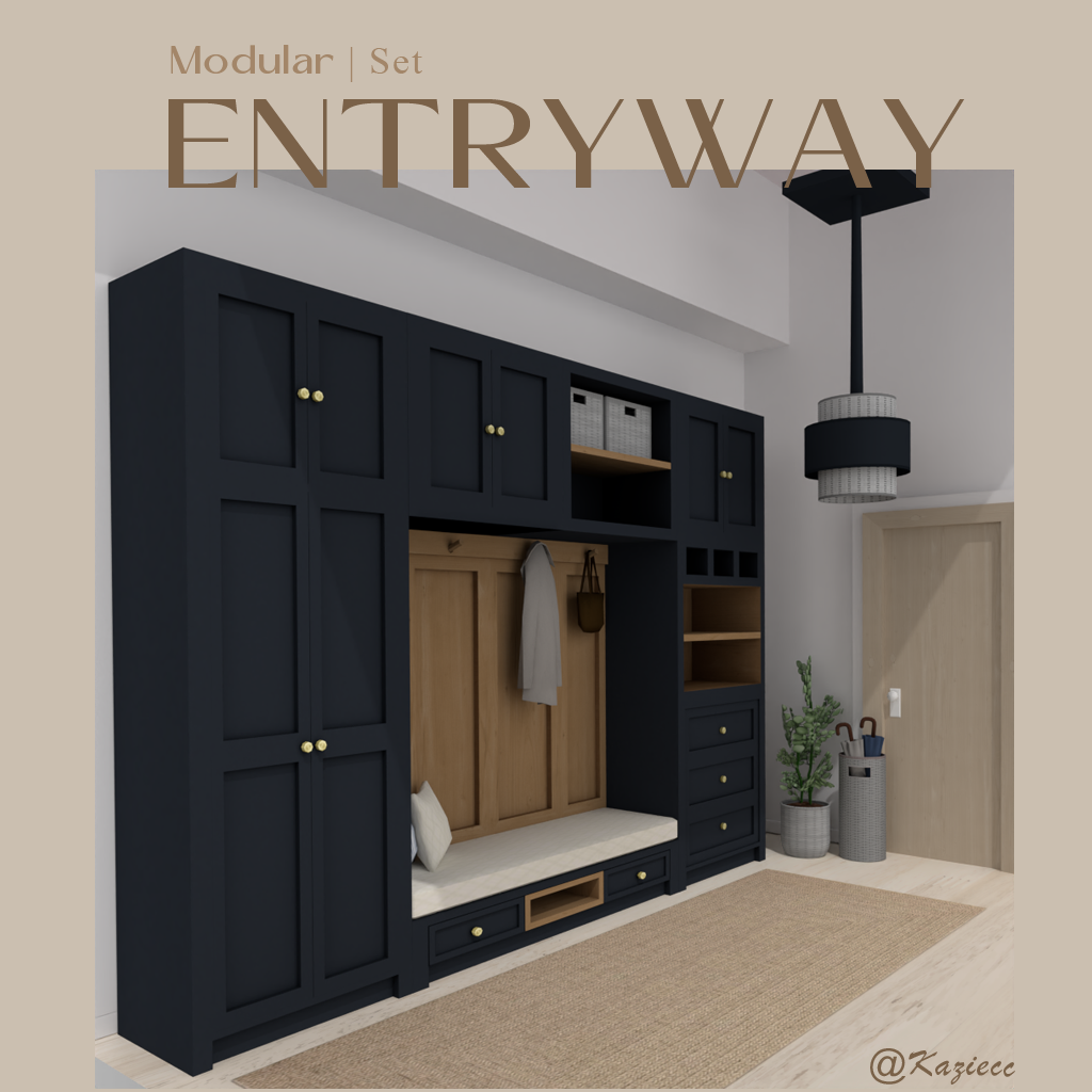 Kaziecc ~ Modular Entryway Set mod for The Sims 4 