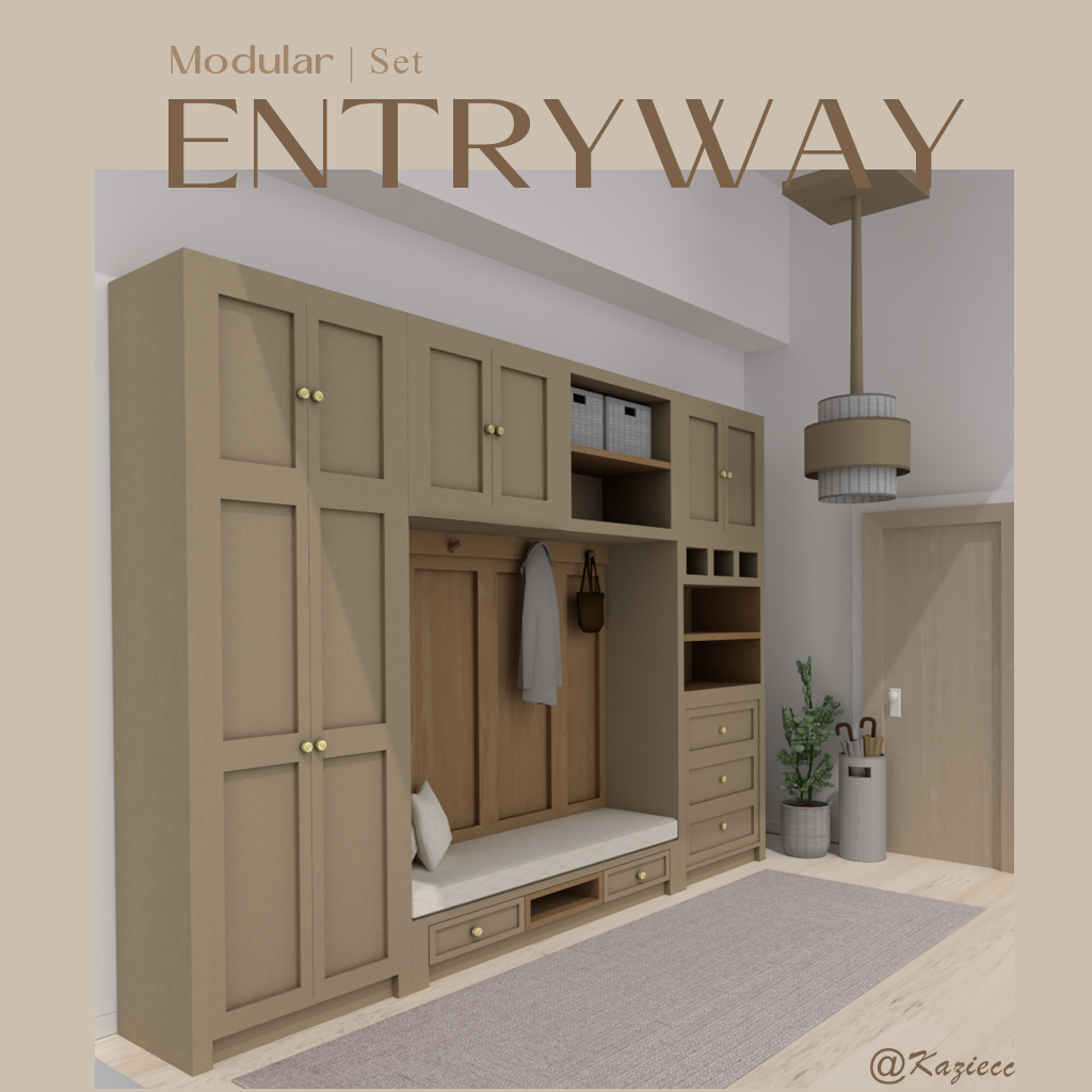 Kaziecc ~ Modular Entryway Set mod for The Sims 4 
