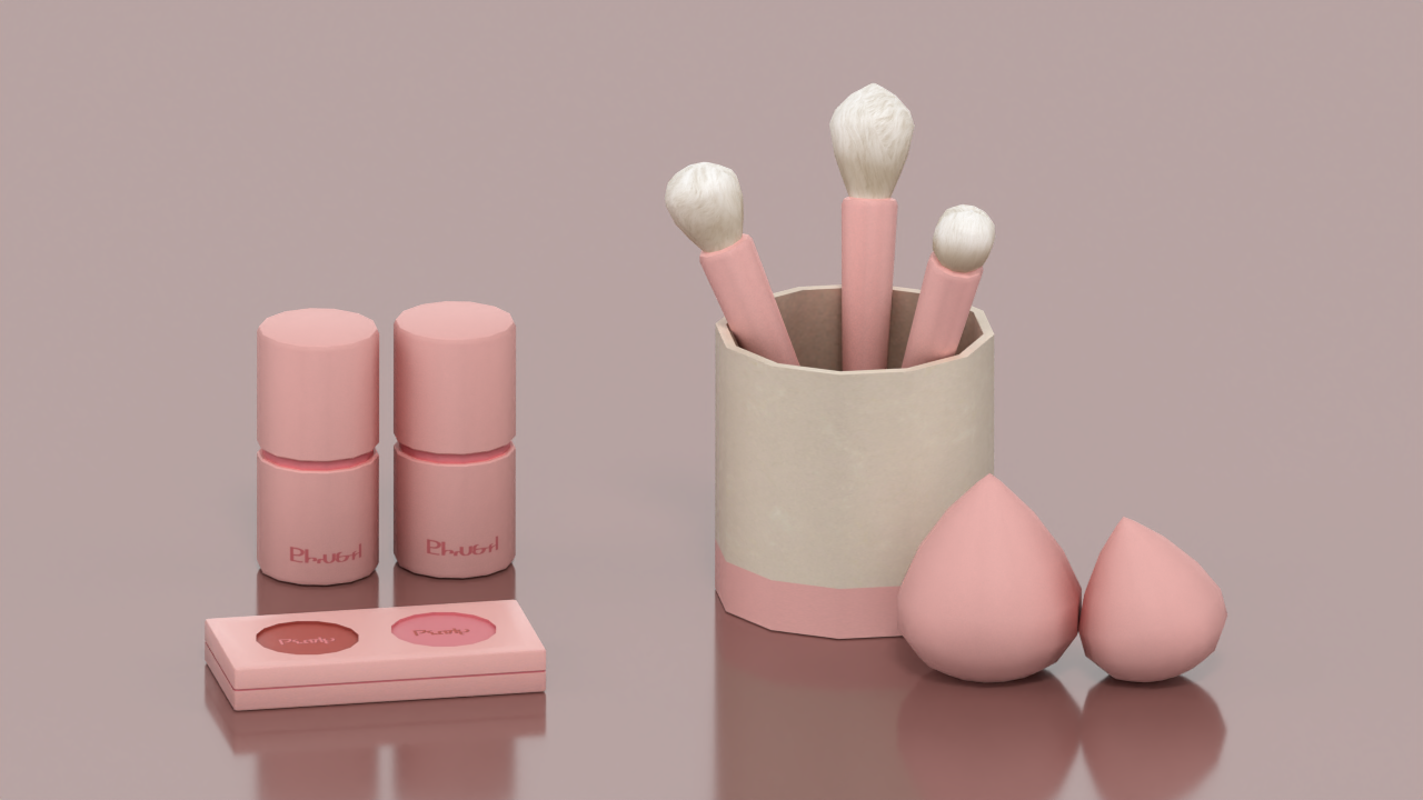 Pink Makeup Cosmetics Clutter mod for The Sims 4 
