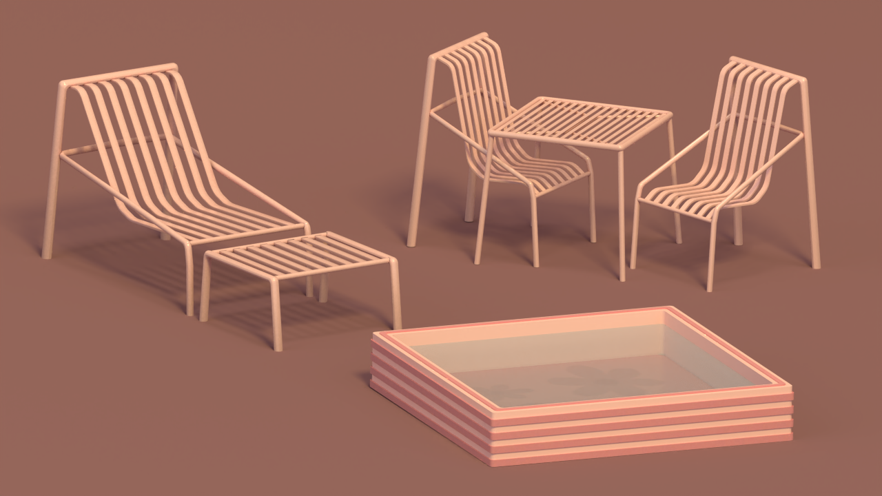 Summer Garden | Outdoor Furniture, Pool & Lounge CC mod for The Sims 4 