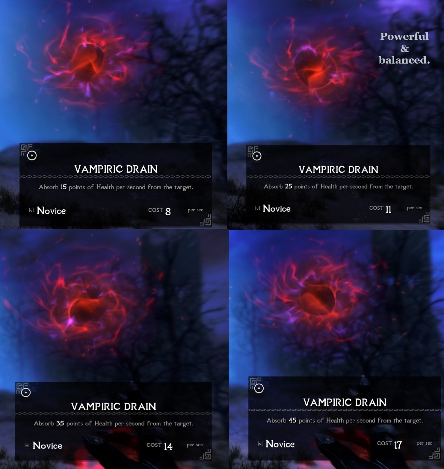 Trinity of the Night - Vampire Overhaul mod for The Elder Scrolls V: Skyrim Special Edition