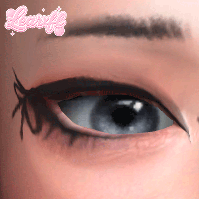 Learxfl Sugar Ribbon Eyeliner mod for The Sims 4 