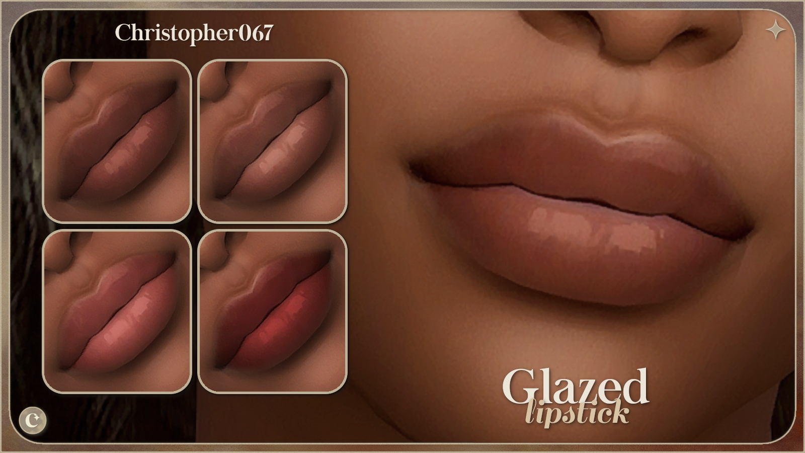 Glazed Lipstick - Ultra Glossy Contoured Lined Lip Gloss mod for The Sims 4 