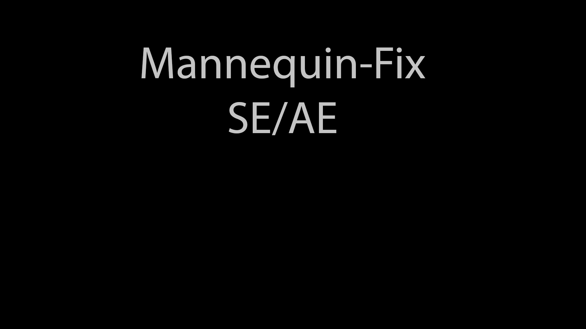 MannequinFix mod for The Elder Scrolls V: Skyrim Special Edition