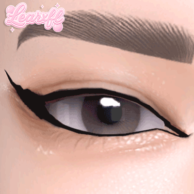 Learxfl Coco Flick Eyeliner mod for The Sims 4 