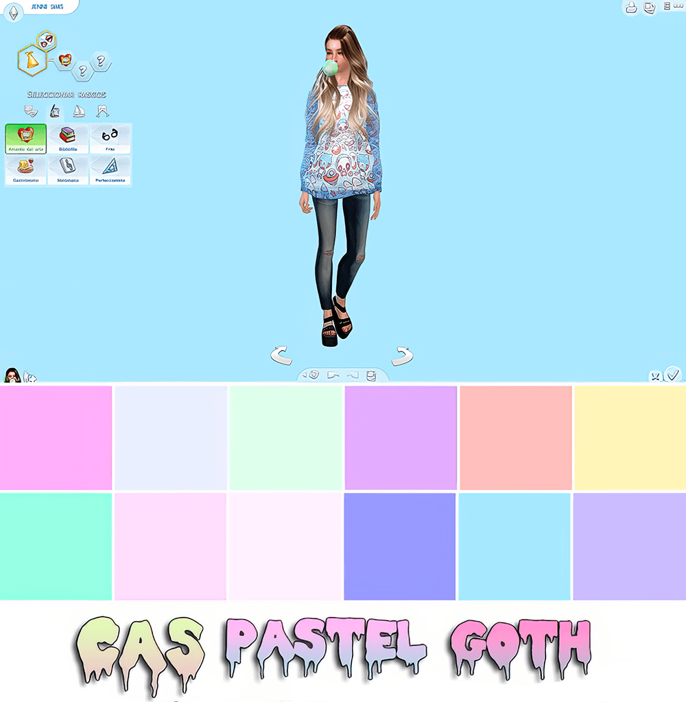 Cas Pastel Goth mod for The Sims 4 
