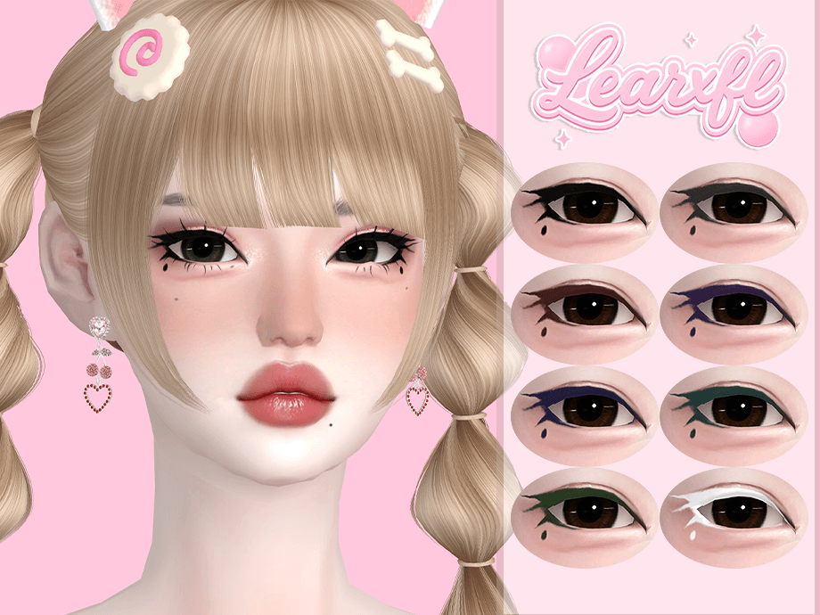 Learxfl Elara Eyeliner mod for The Sims 4 