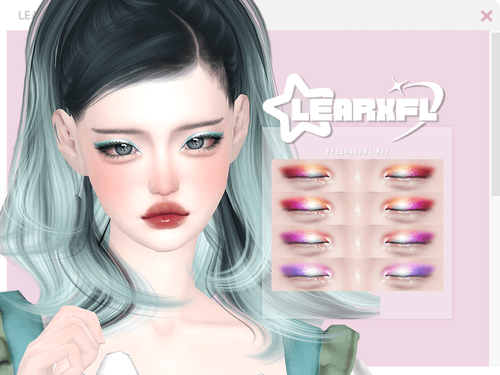 Learxfl Eyeshadows N17 mod for The Sims 4 