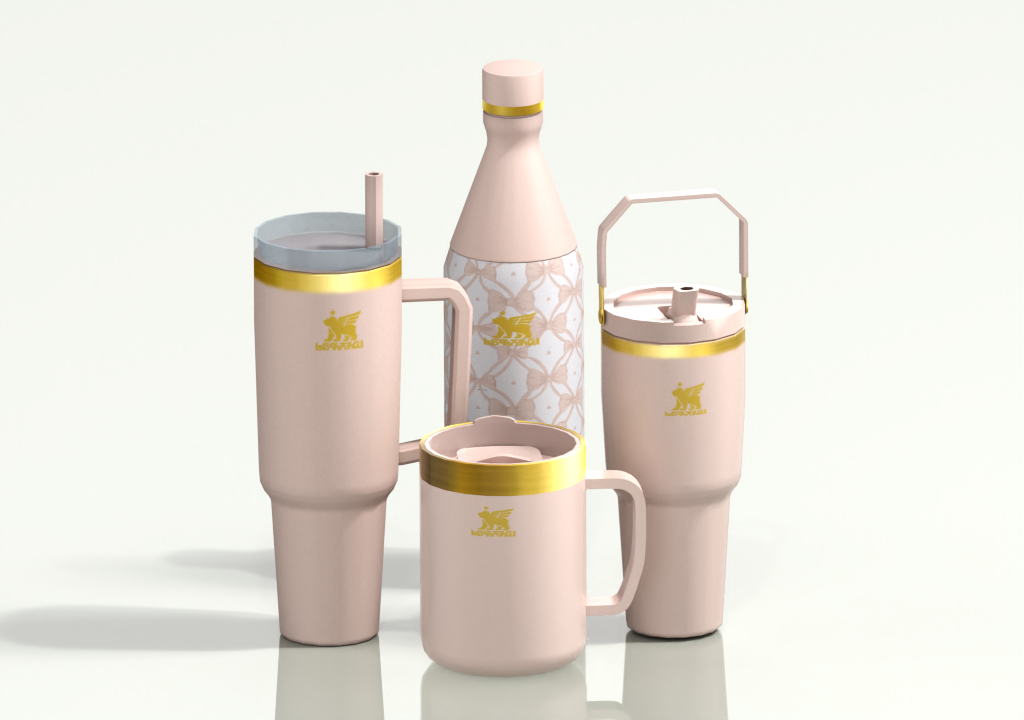 Warm Tumbler Clutter Set | Modern Drink Decor Collection mod for The Sims 4 