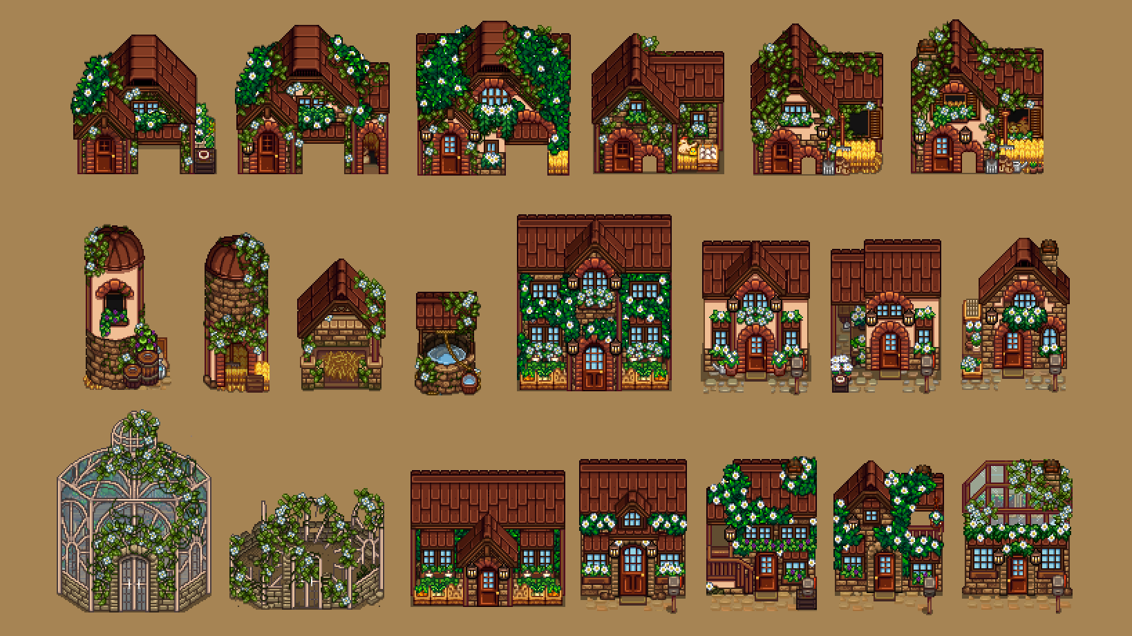 HxW Bee Stoneworks Farm Buildings mod for Stardew Valley