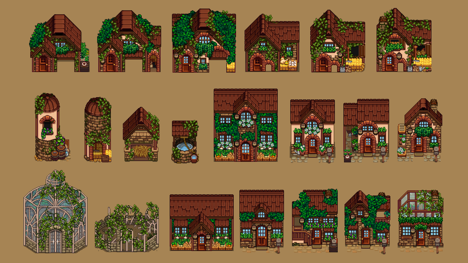 HxW Bee Stoneworks Farm Buildings mod for Stardew Valley