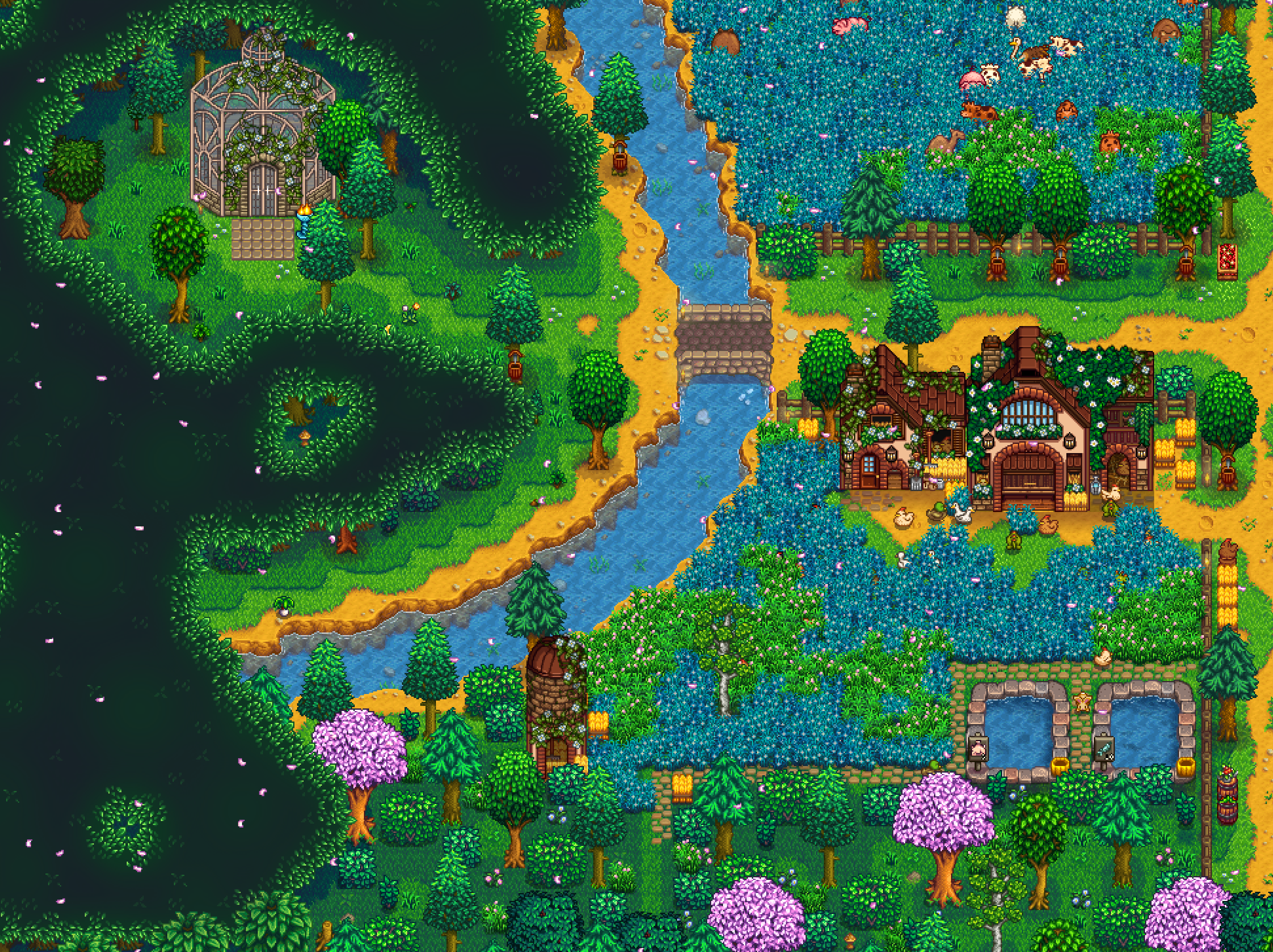 HxW Bee Stoneworks Farm Buildings mod for Stardew Valley