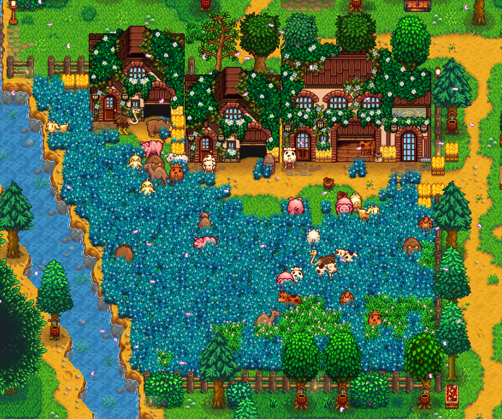 HxW Bee Stoneworks Farm Buildings mod for Stardew Valley