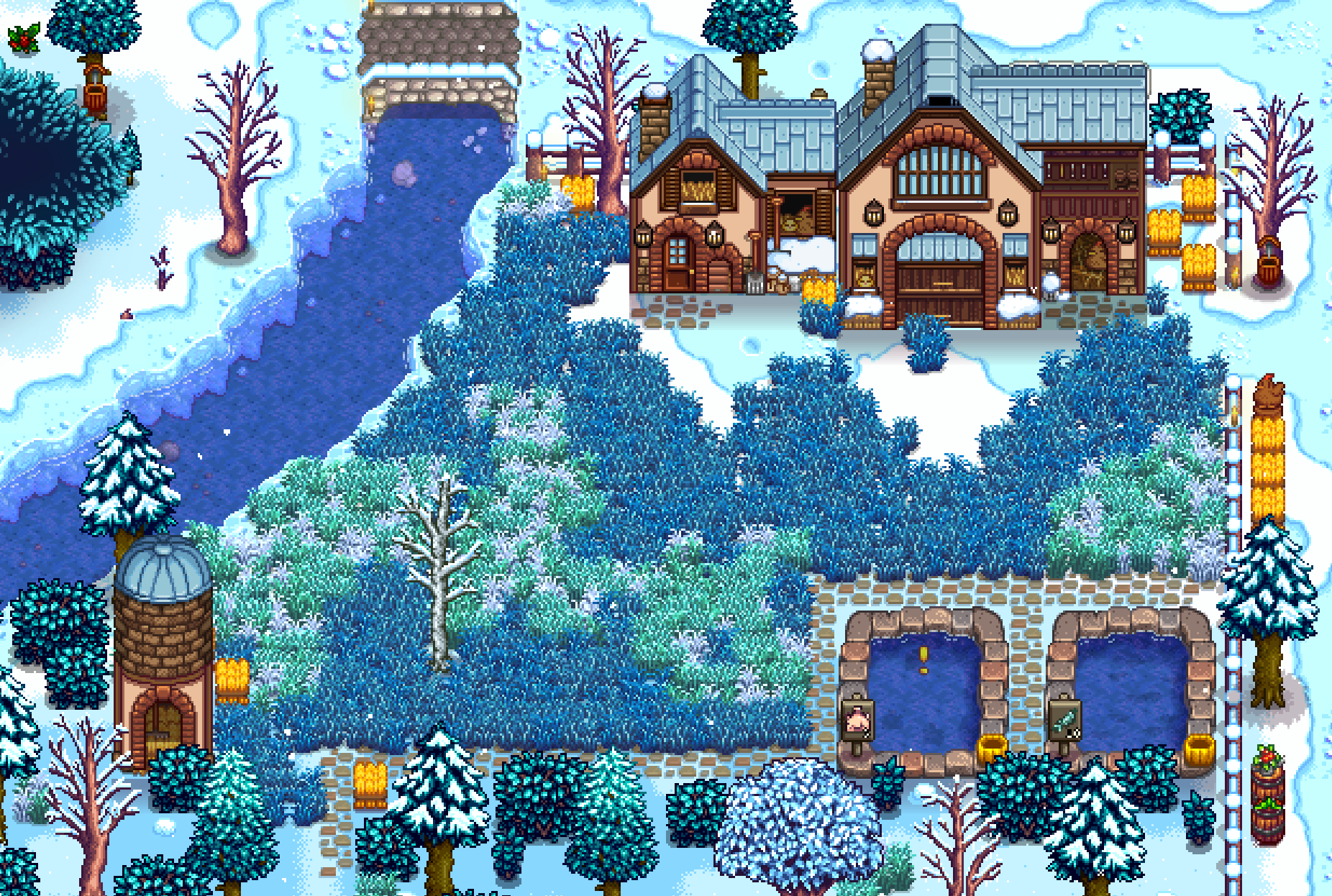 HxW Bee Stoneworks Farm Buildings mod for Stardew Valley